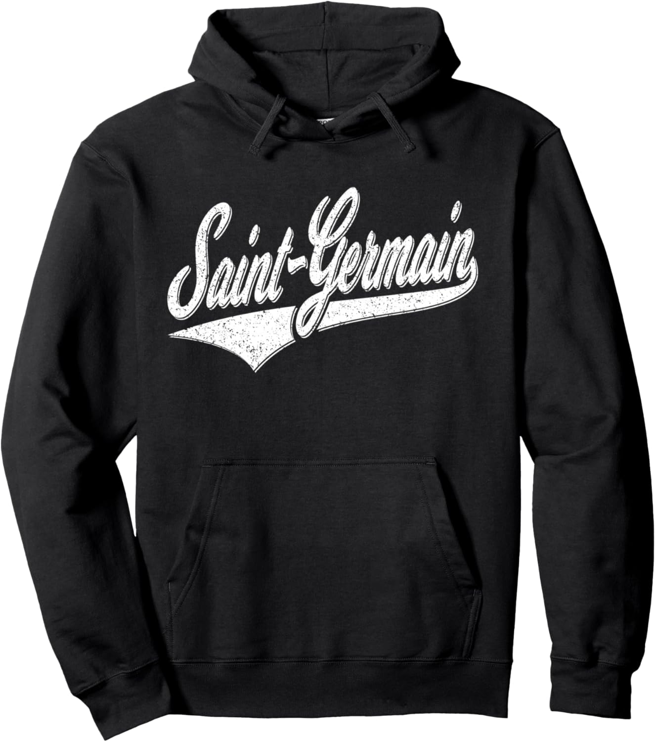 

Худи Saint Germain France Variety Script Classic Sport Jersey St. Germain France Retro Athletic Script Tee, черный
