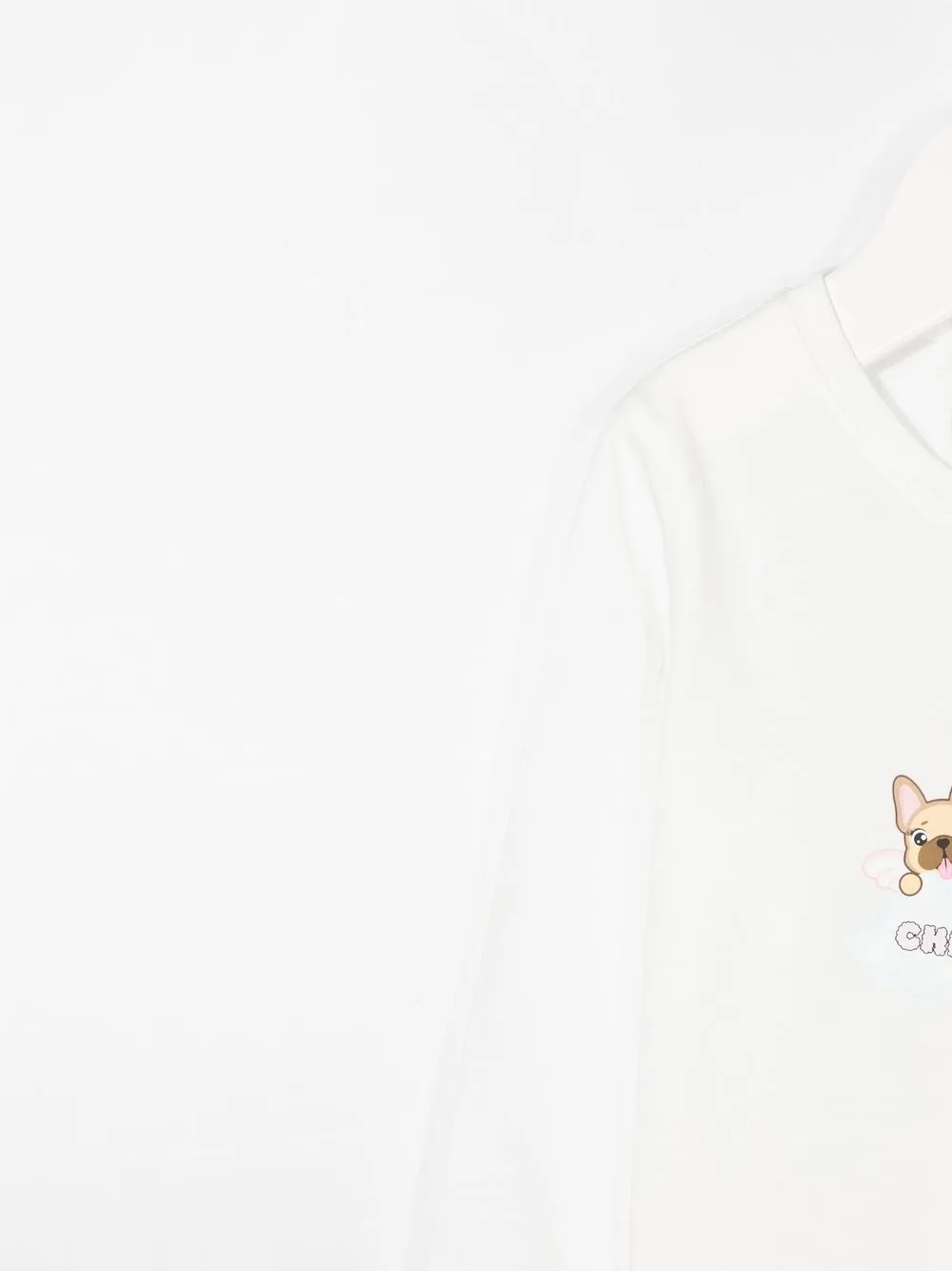 Топ Mascotte с длинными рукавами Chiara Ferragni Kids, белый — фото 3