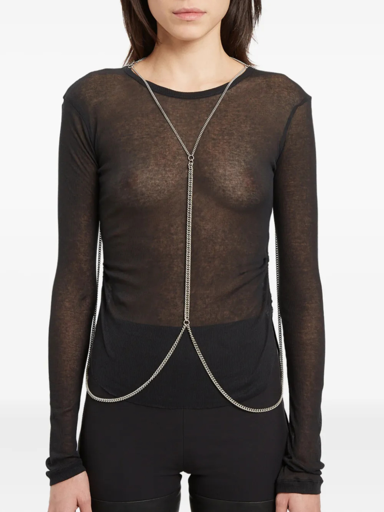 

Ann Demeulemeester цепочка Hilu, серебряный