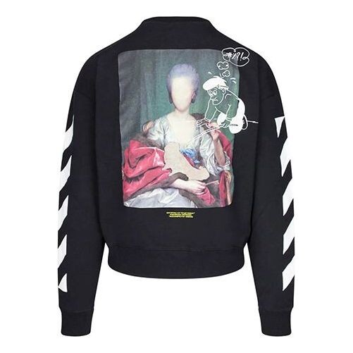 

Толстовка Off-White C/O Virgil Abloh Men'S Black Diag Mariana De Silva Over Sweatshirt, черный