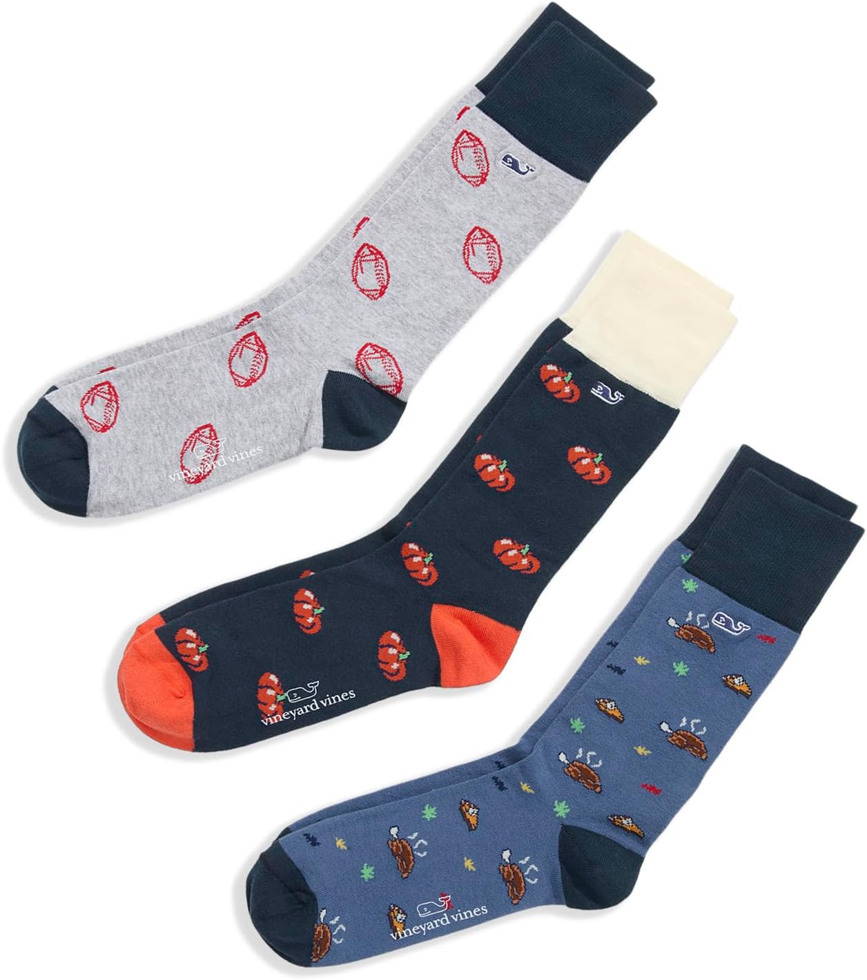 

Носки Vineyard Vines Men's Thanksgiving Icons 3-pack Socks, Multicolor