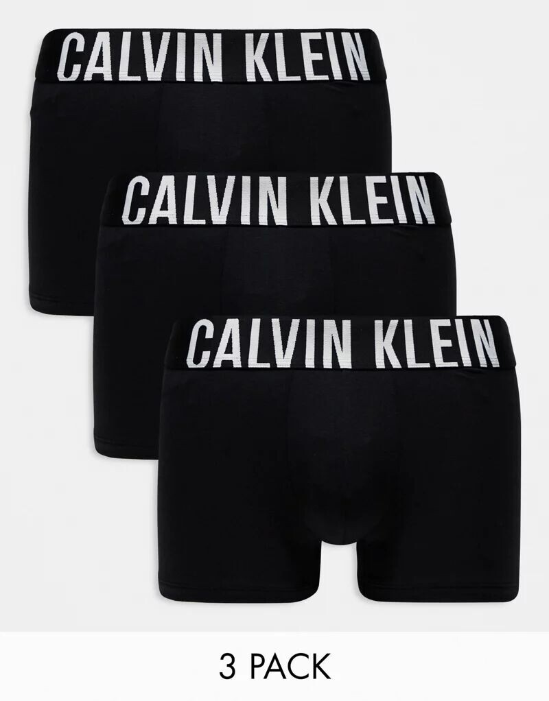 Черные хлопковые трусы-стрейч Calvin Klein Intense Power 3