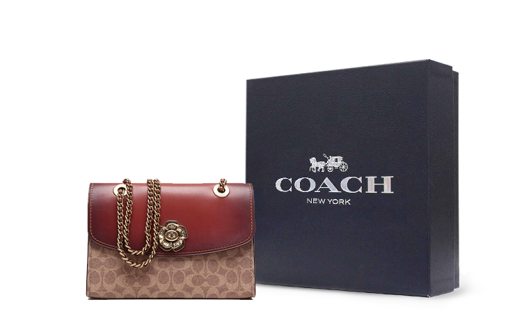 

COACH Сумка через плечо из кожи телёнка с покрытием Parker