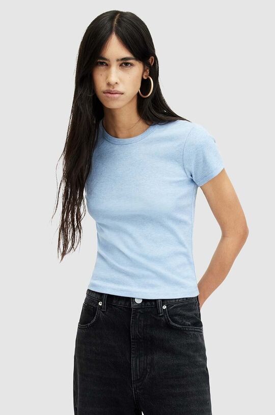 

Хлопковая футболка STEVIE Tee AllSaints, синий