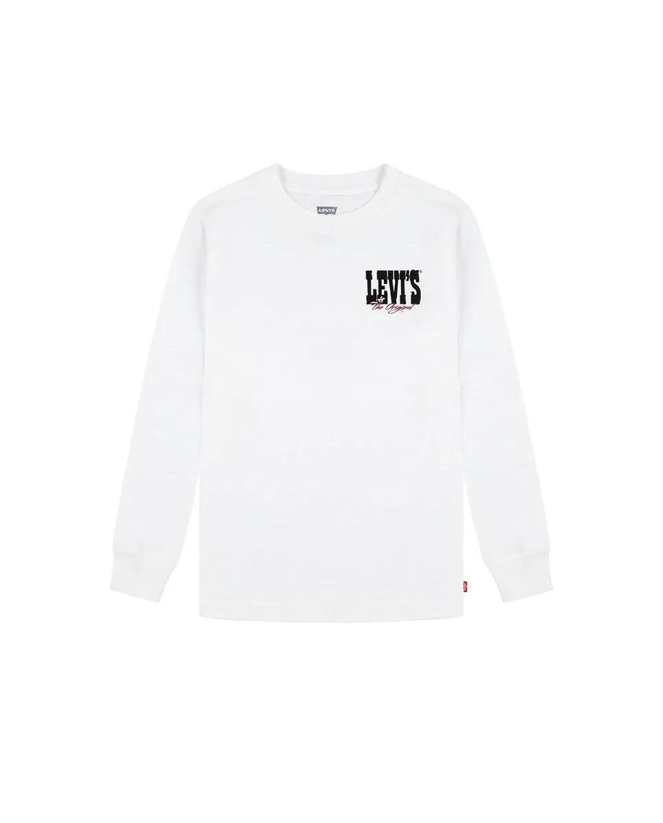 

Футболка с длинными рукавами Giddy Up для мальчиков Levi's, белый