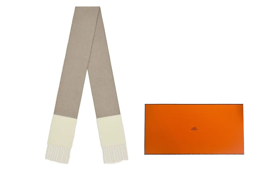 

HERMES Вязаный шарф женский, Box