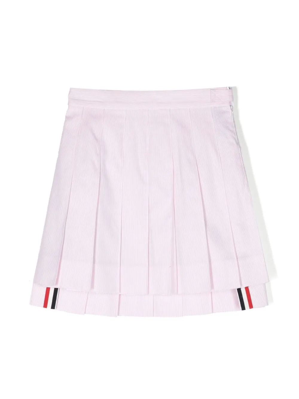 

Плиссированная юбка с полосками RWB Thom Browne Kids, розовый