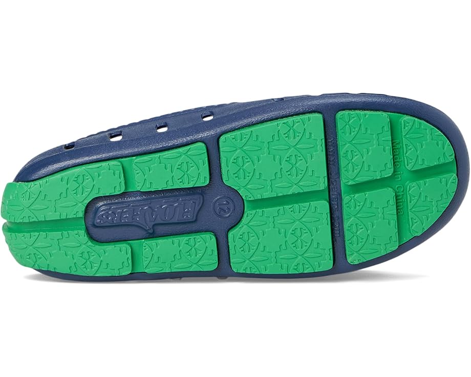 Детские лоферы Floafers Prodigy Driver (Toddler/Little Kid/Big Kid) Floafers Kids, Navy Peony/Turf Green — фото 3