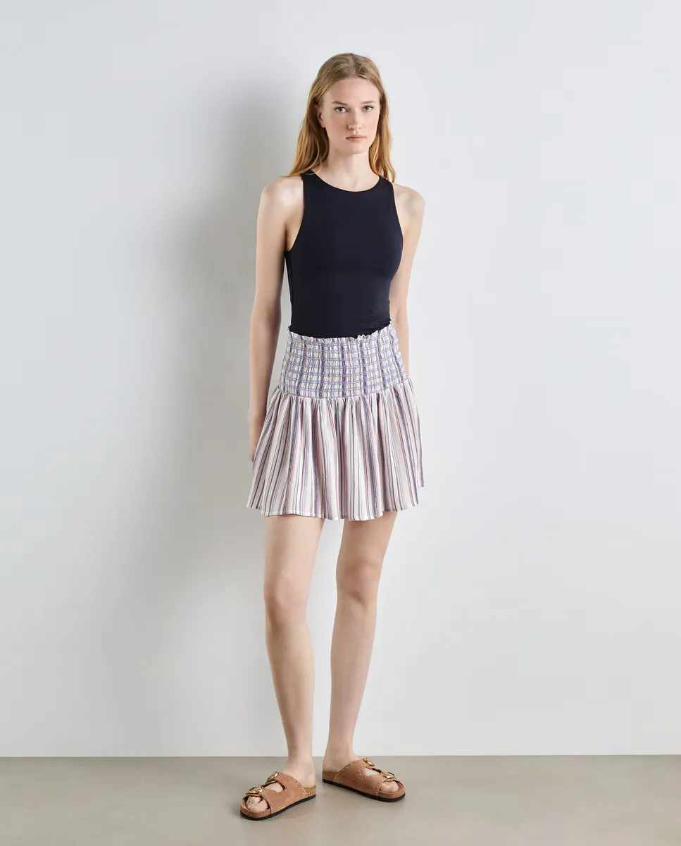 

Короткая юбка сотового цвета Easy Wear, белый