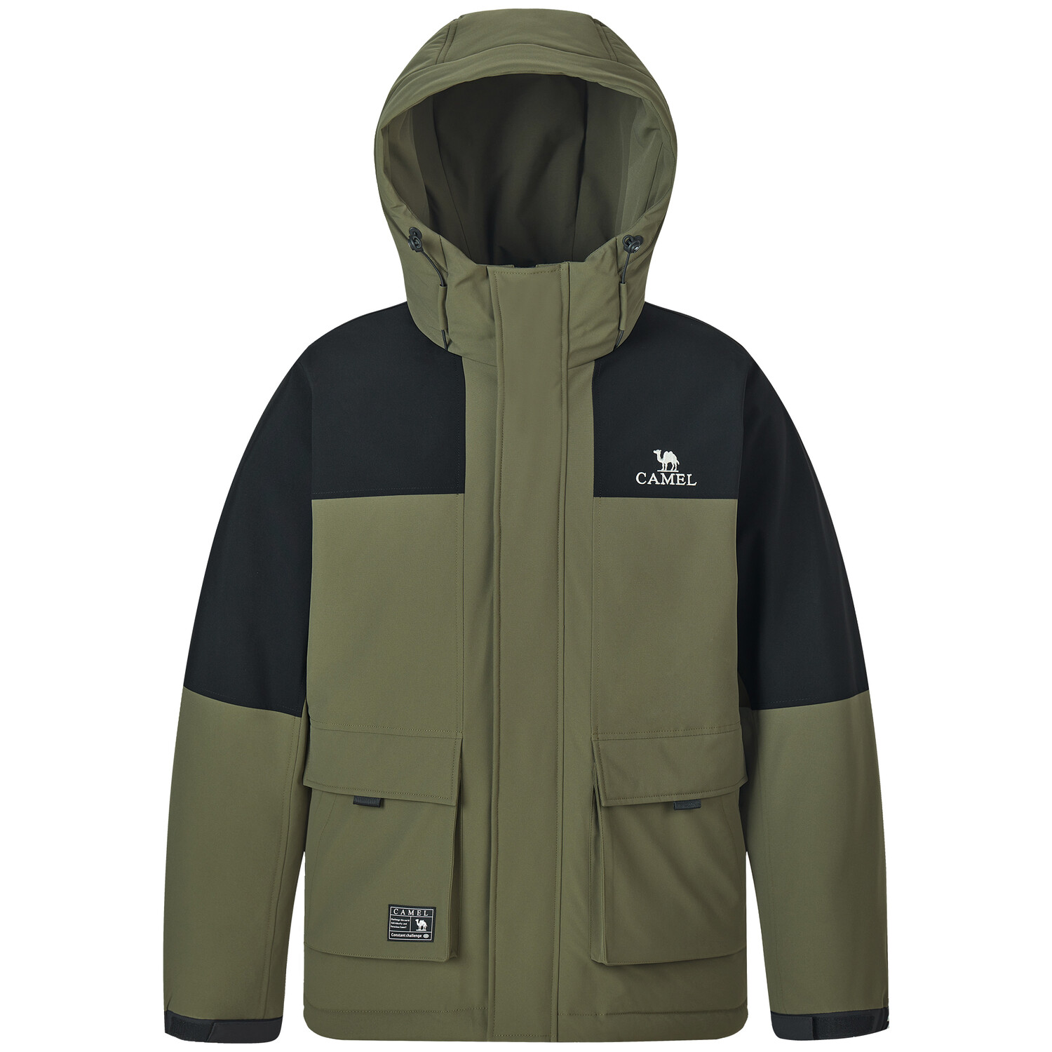 

Пуховик мужской Camel, цвет Dark Olive Green/Phantom Black, Черный, Пуховик мужской Camel, цвет Dark Olive Green/Phantom Black
