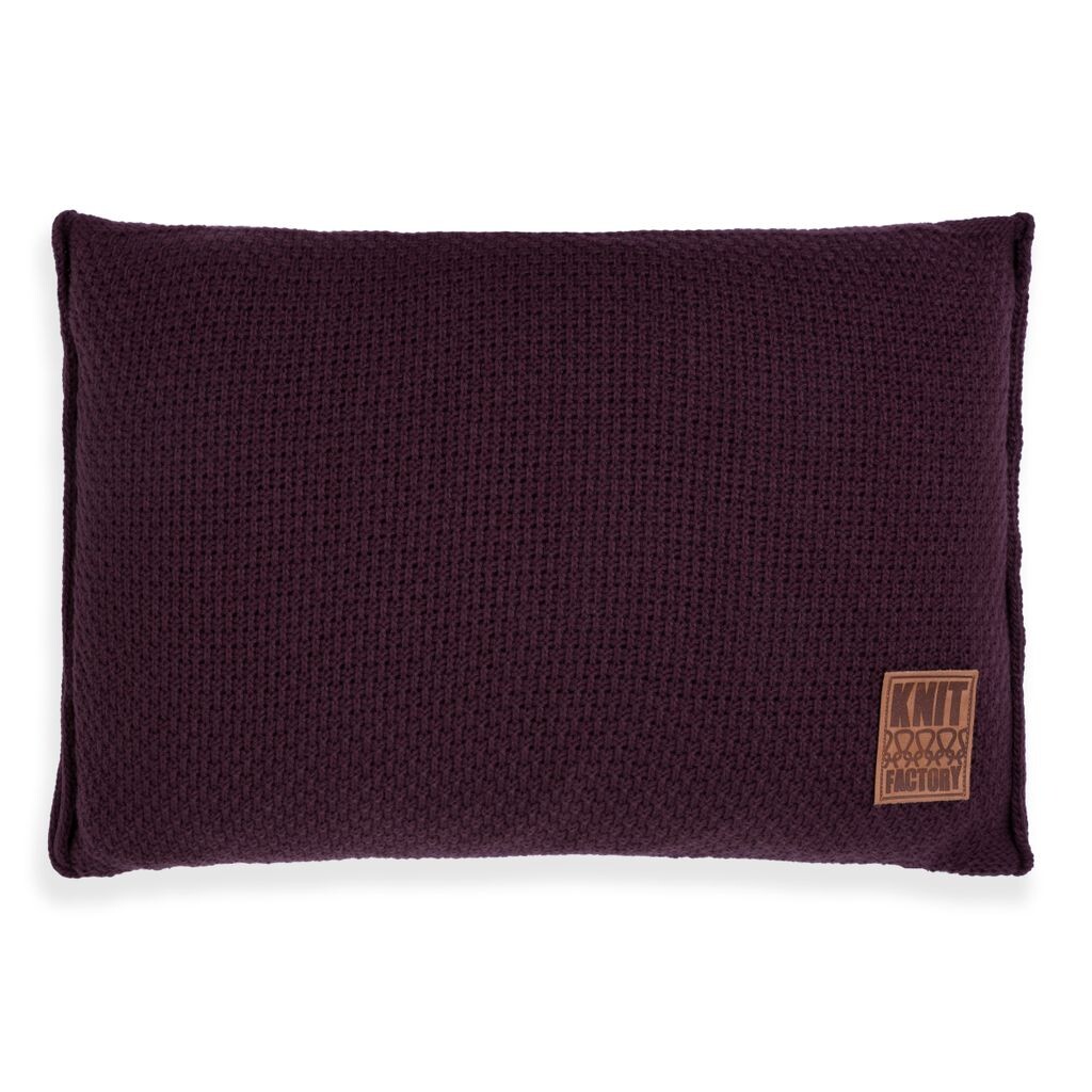 

Подушка Knit Factory Jesse - Баклажан - 60x40 см