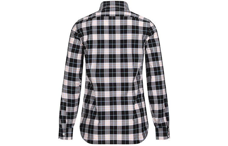 Рубашка Burberry, женская, свободный крой, черный/серый/розовый — фото 2