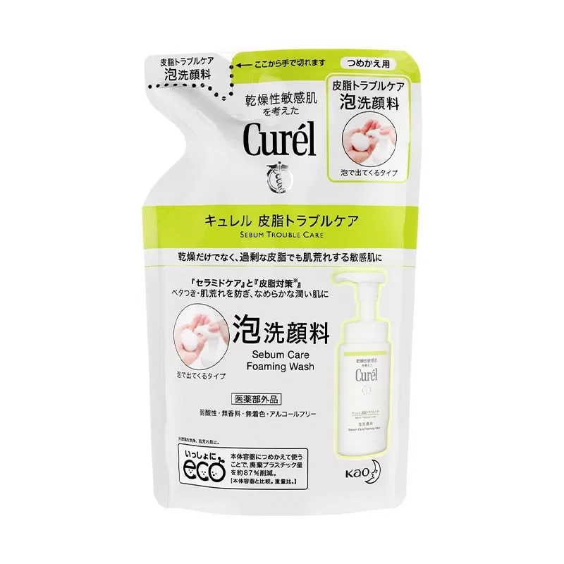 Пенка для умывания Curel — Oil Control Foam Curél ×, 130 мл — фото 4