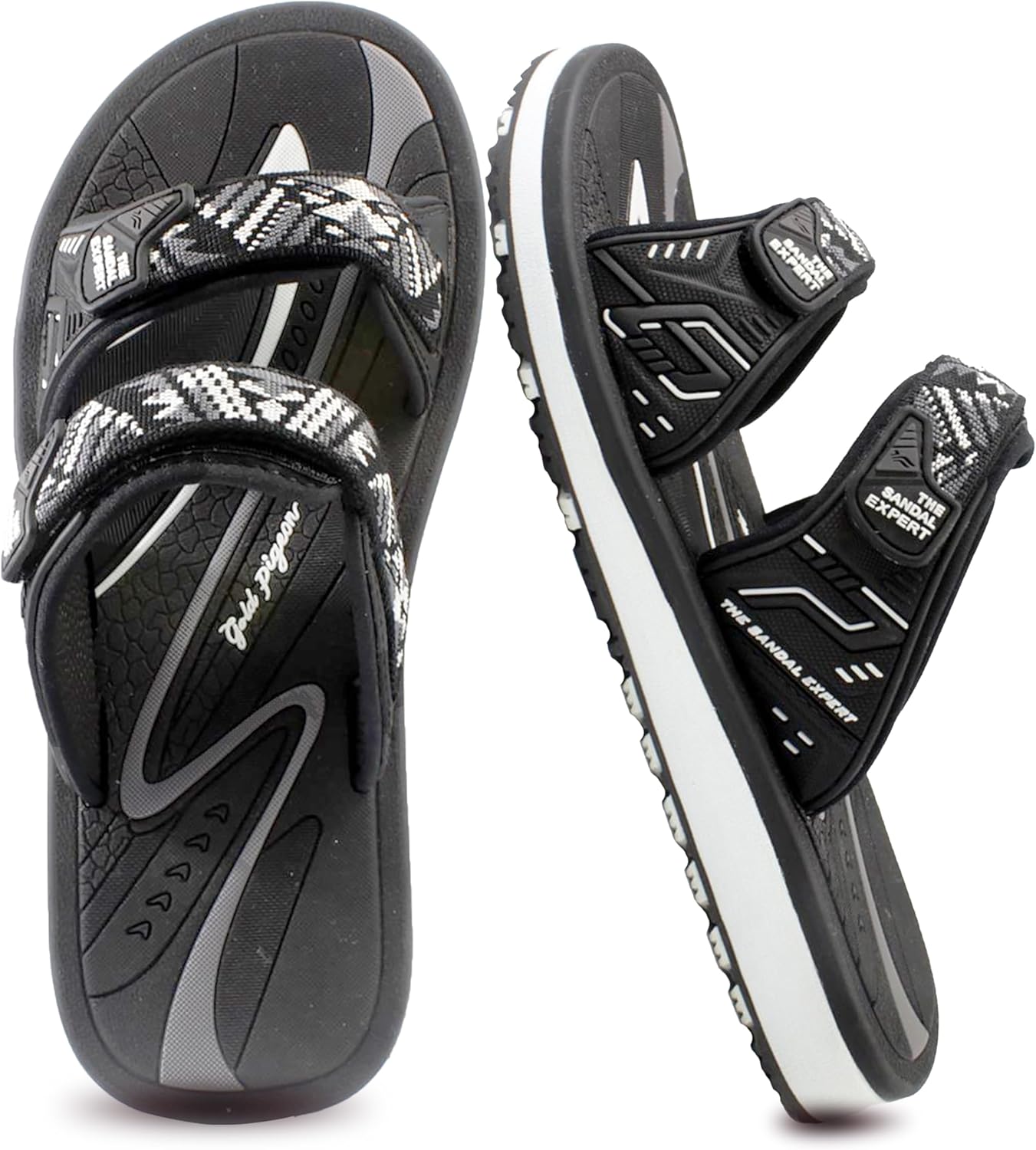 

Сандалии Gold Pigeon EVA с амортизирующей подошвой против усталости, унисекс, с регулируемыми ремешками Gold Pigeon Shoes, черный