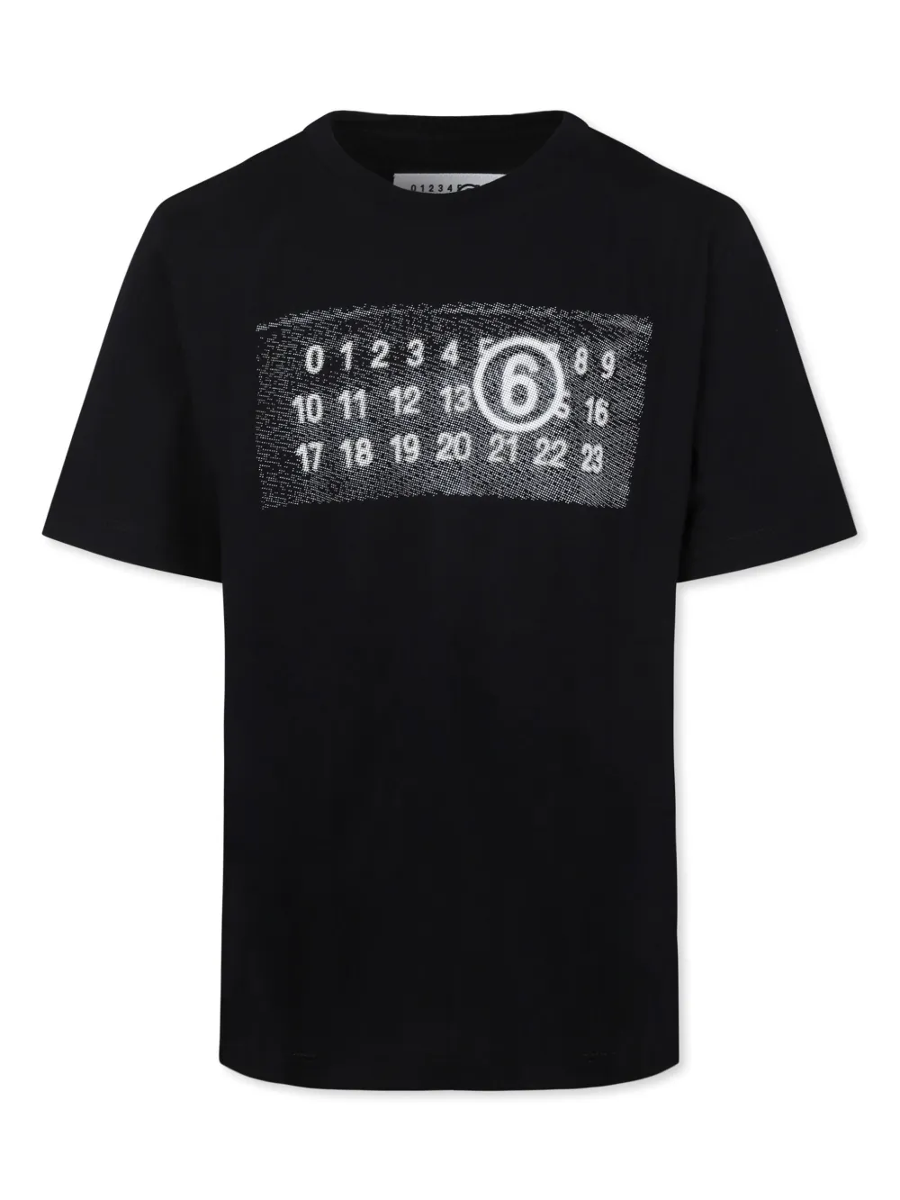 

Футболка с принтом Numbers MM6 Maison Margiela Kids, черный