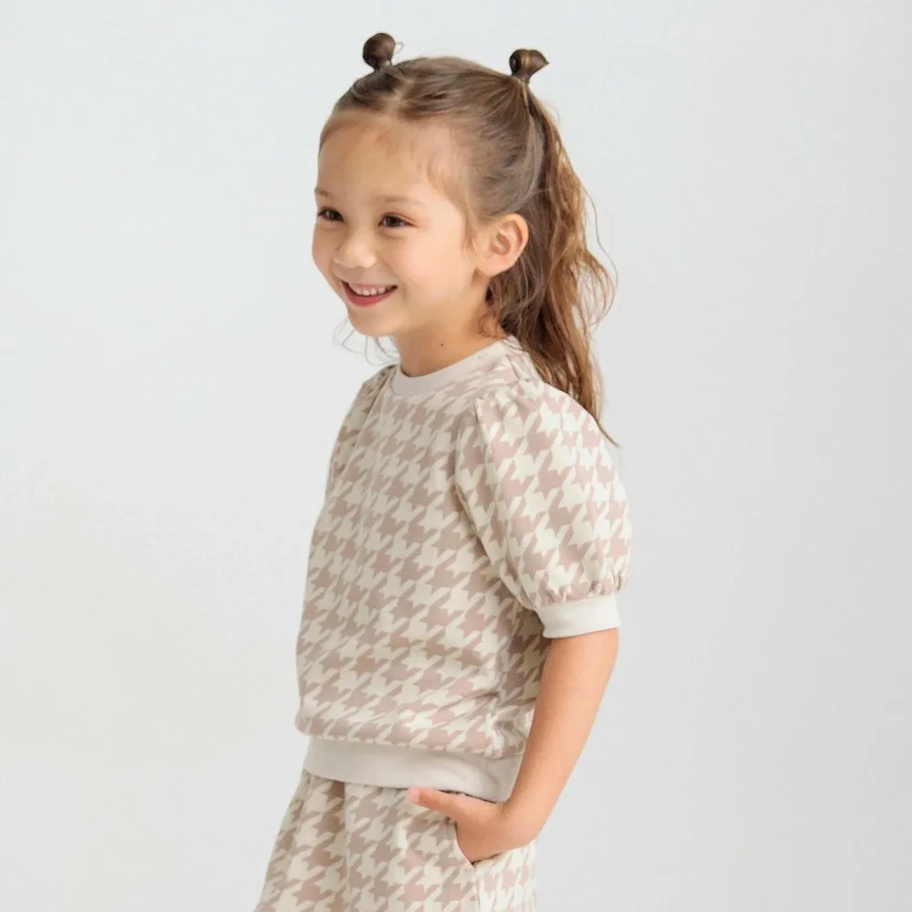 Топ с жаккардовым узором «гусиная лапка» Branshes, brown
