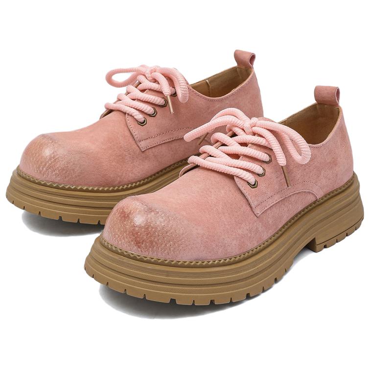 

WEISHIBANGWEI Мужские повседневные кожаные туфли розовые, цвет Pink
