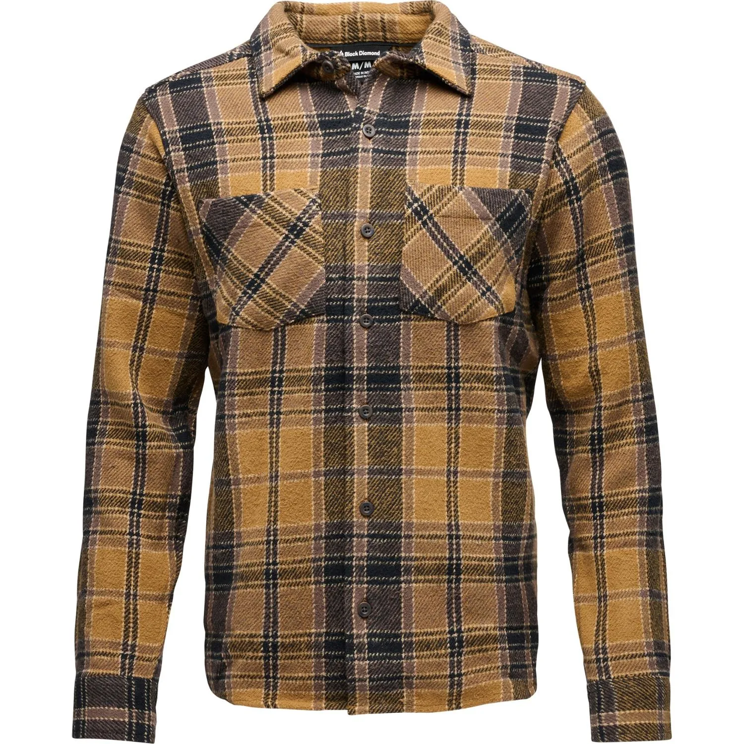 

Проект тяжелая фланелевая рубашка Black Diamond, Flax/Black Plaid