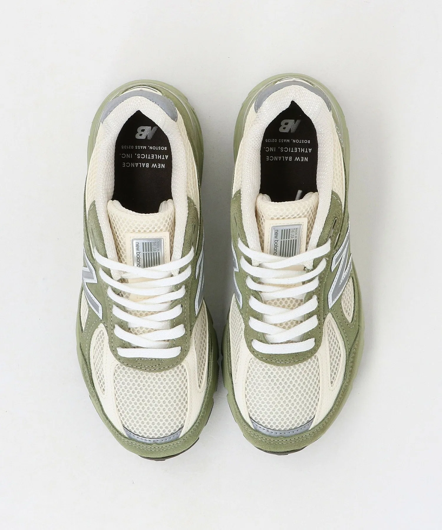 Мужские кроссовки New Balance U9901MX оливковые — фото 3