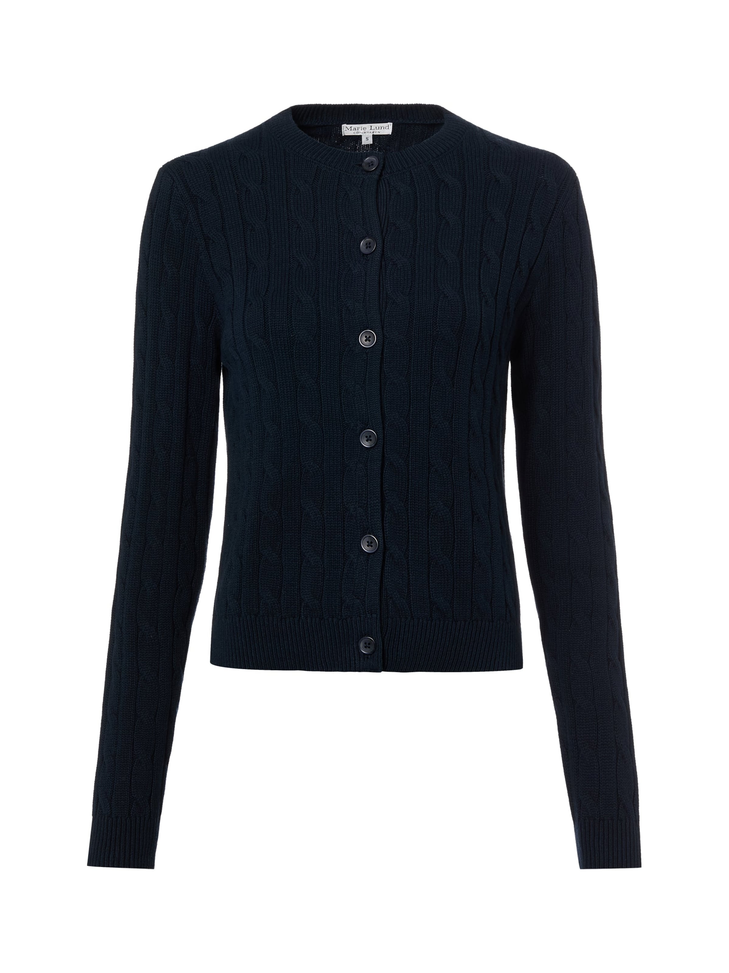 

Marie Lund Вязаный кардиган в морском синем