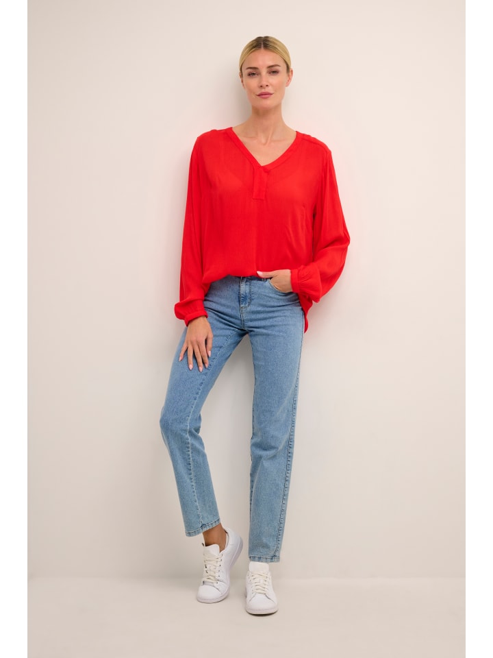 

Блузка с длинными рукавами Amber, стандартного кроя, цвет Огненно-красный Kaffe