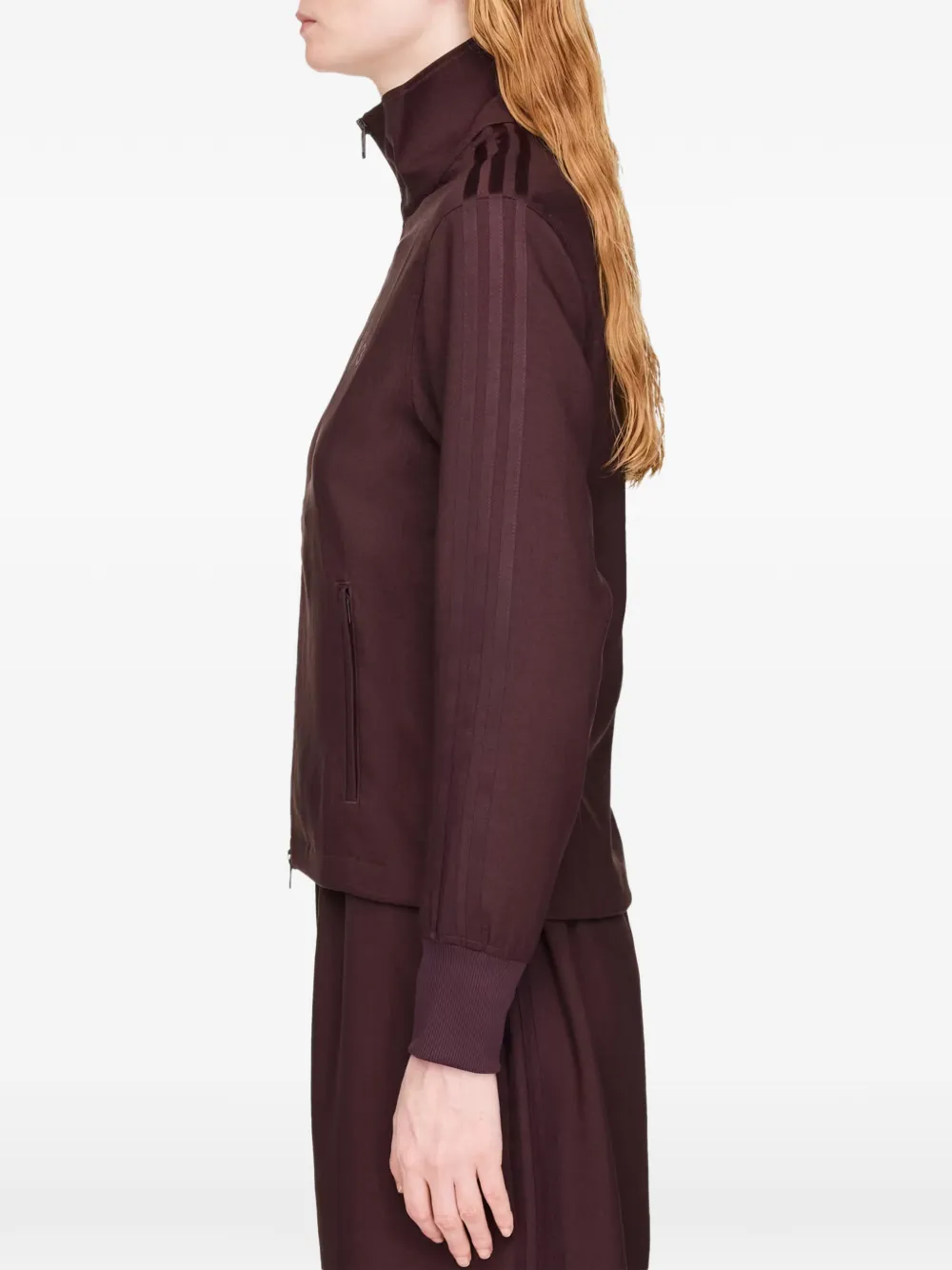 Свитшот на молнии с полосатыми деталями Y-3, красный — фото 2