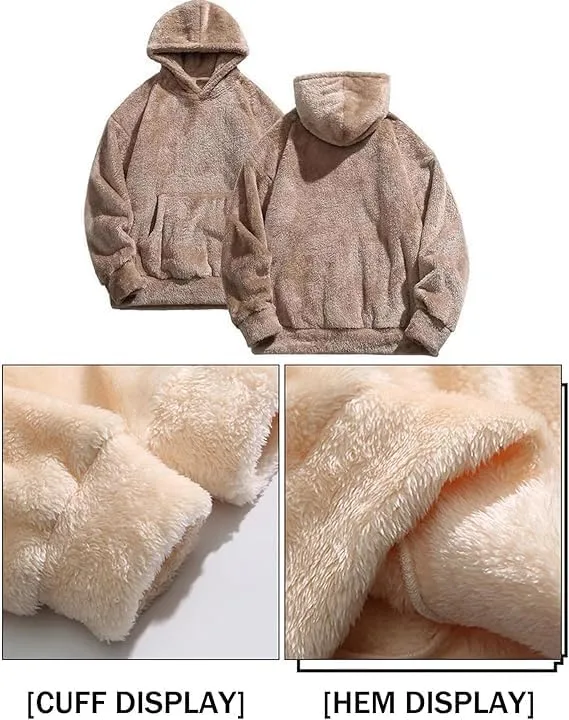 Qozys Fluffy Hoodie - Sherpa Pullover — фото 3