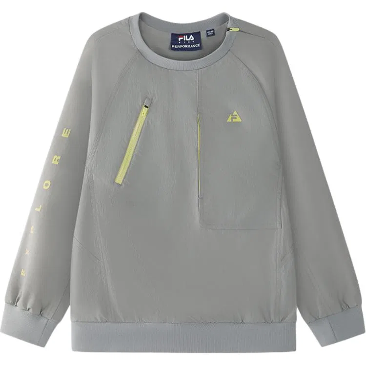 Свитшот PERFORMANCE Kids' FILA KIDS, Cloud Mud Gray-DY