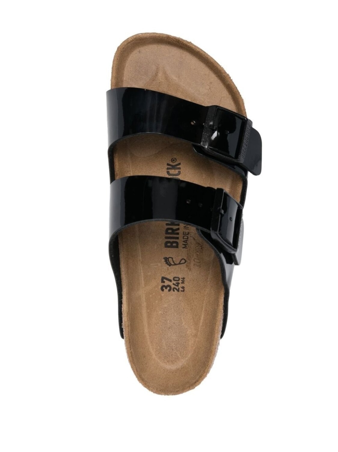 Сандалии Birkenstock Arizona Birko-Flor Patent, черный — фото 4