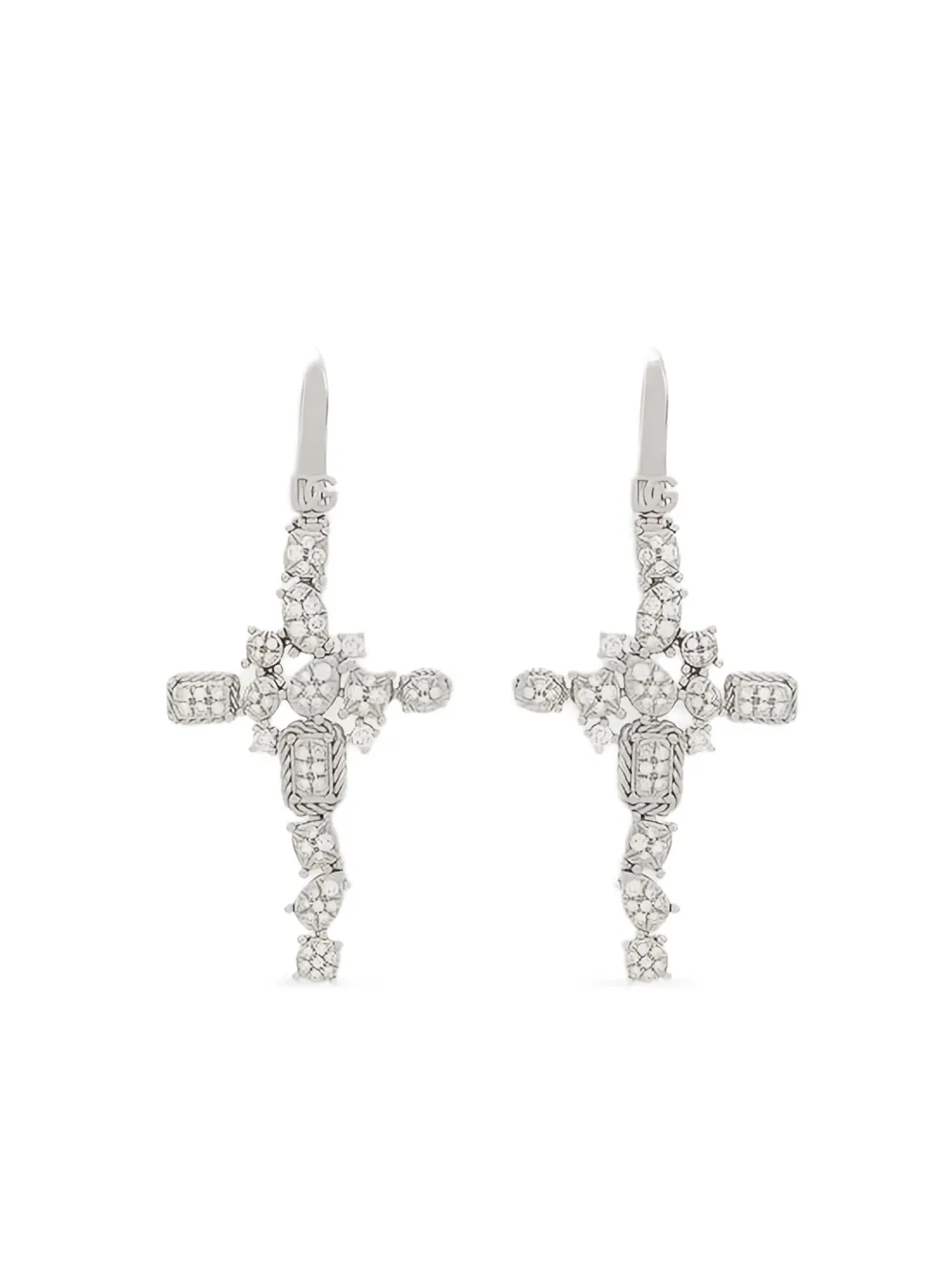

Серьги Easy из белого золота 750 пробы с бриллиантами DOLCE & GABBANA, серебряный