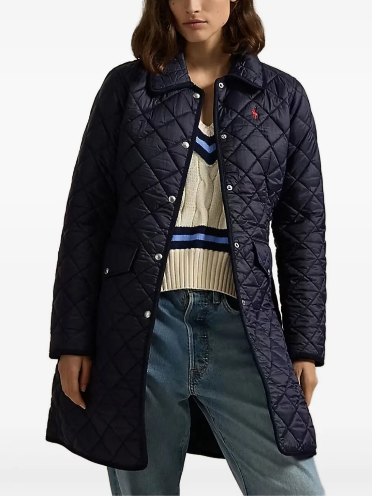 

Polo Ralph Lauren стеганое пальто, синий