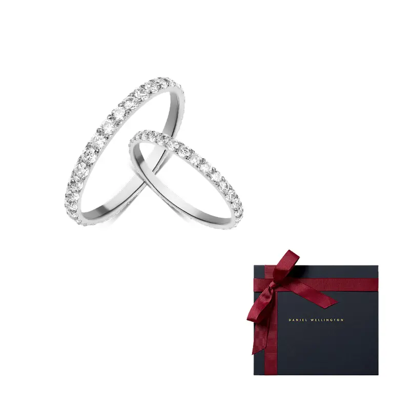 

Кольцо Daniel Wellington Alloy унисекс DW/DanielWellington, светло- серебряный