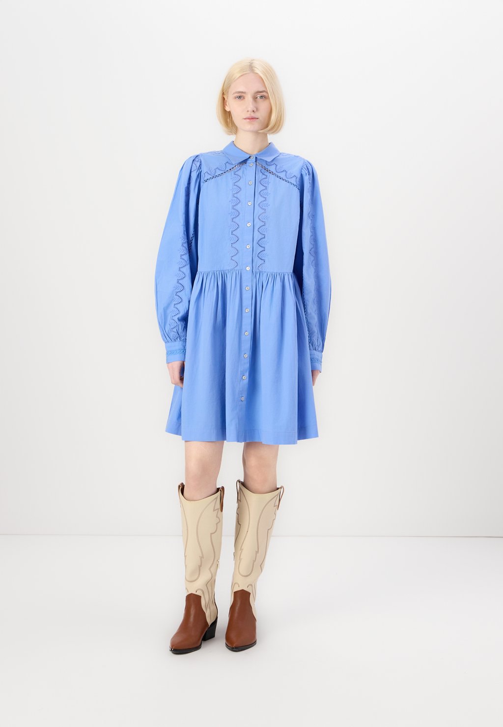 

Платье-рубашка YASKENIRA SHIRT DRESS YAS, синий