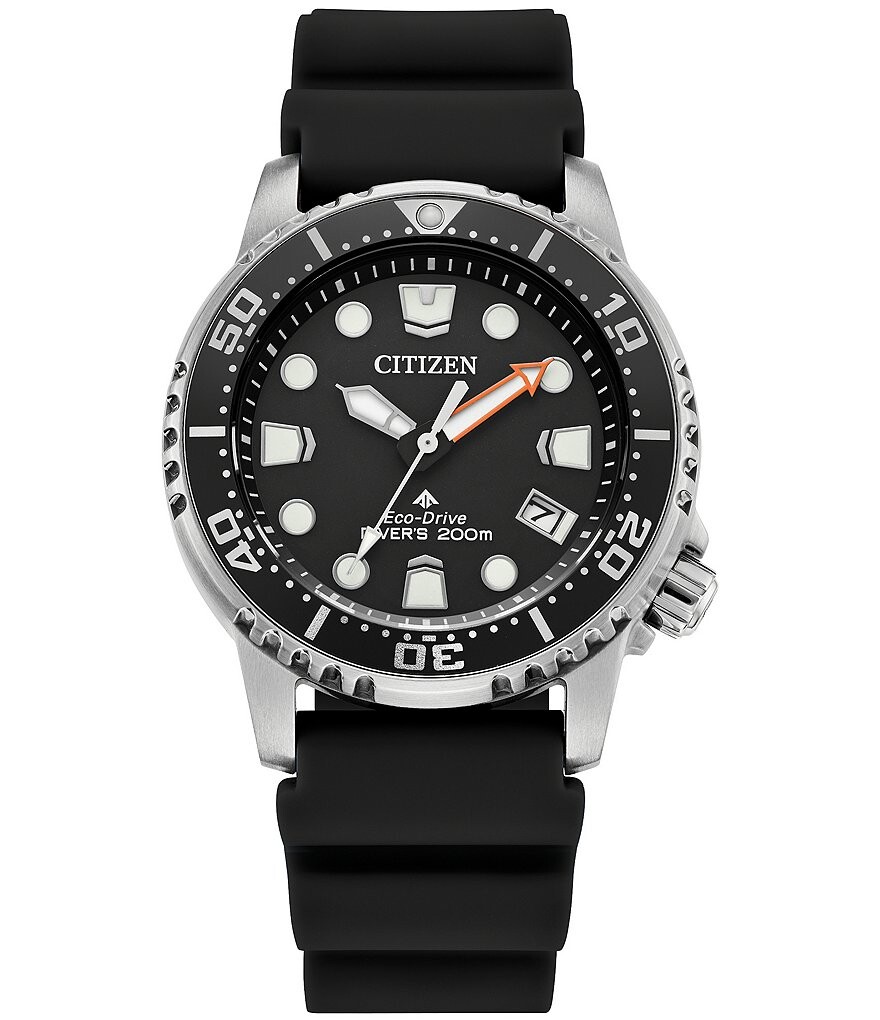 

Женские аналоговые часы Citizen Eco-Drive Promaster с черным ремешком, черный