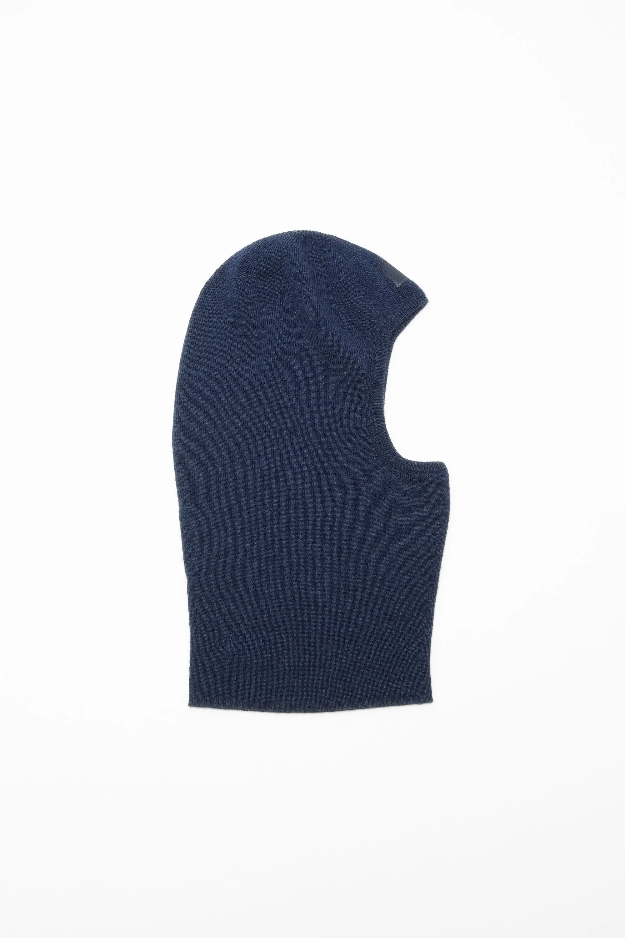 

Лицо, логотип, шапка-балаклава Acne Studios, цвет Navy Melange