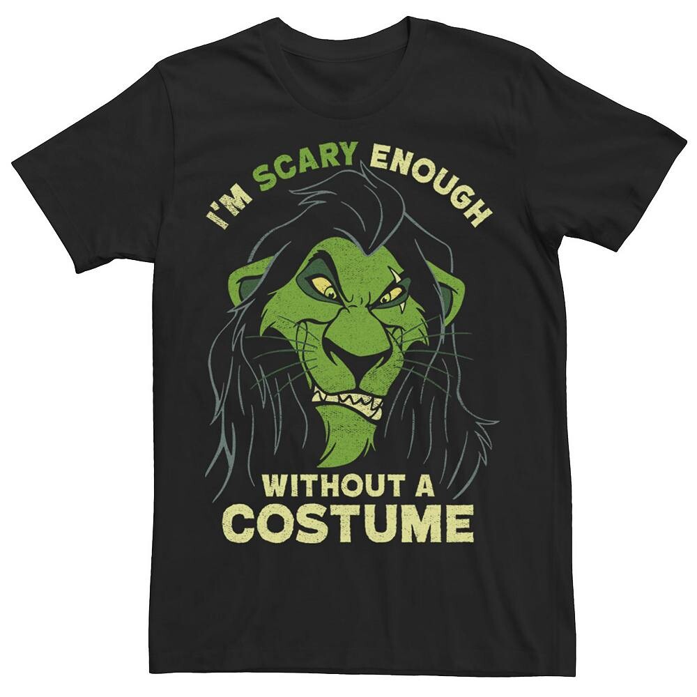 

Мужская футболка Disney's The Lion King Scary достаточно страшная для Хэллоуина, черный