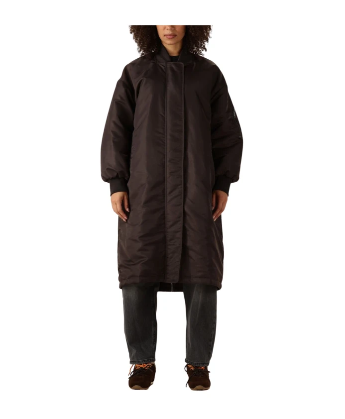 

Двусторонняя длинная куртка для женщин My Essential Wardrobe, коричневый