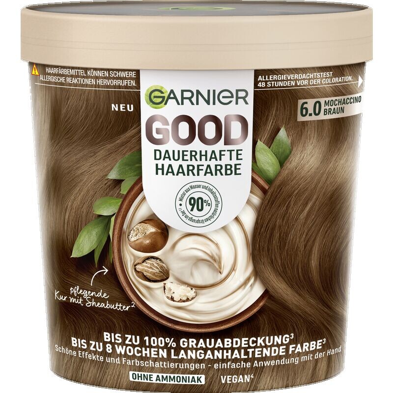 

Стойкая краска для волос 6.0 Мокаччино Коричневый Garnier, 1 шт.