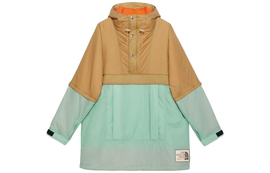 

Анорак женский Gucci x The North Face, коричневый / бирюзовый