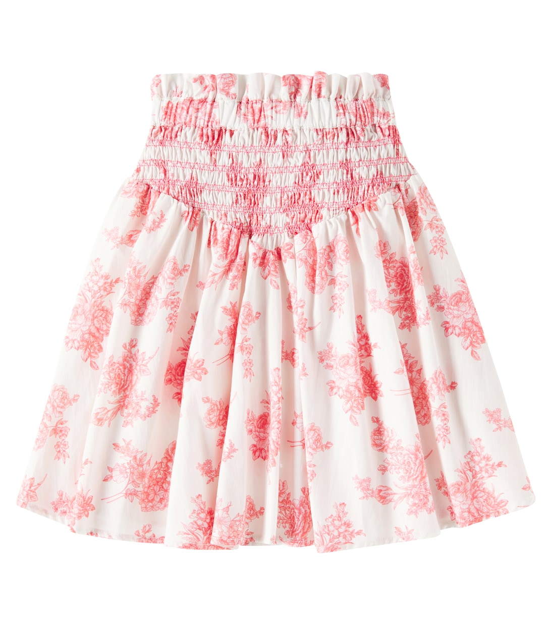 

Юбка Selene из хлопка с присборками из туаль-де-жуи C'era Una Volta, Toile De Jouy Pink