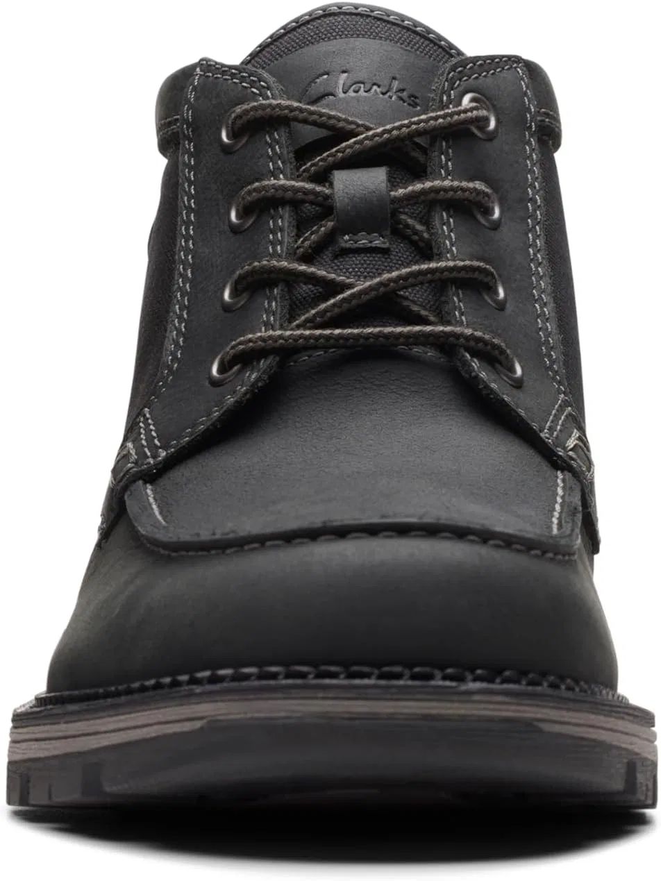 Мужские мокасины-оксфорды Clarks Maplewalk, Black Combi — фото 4