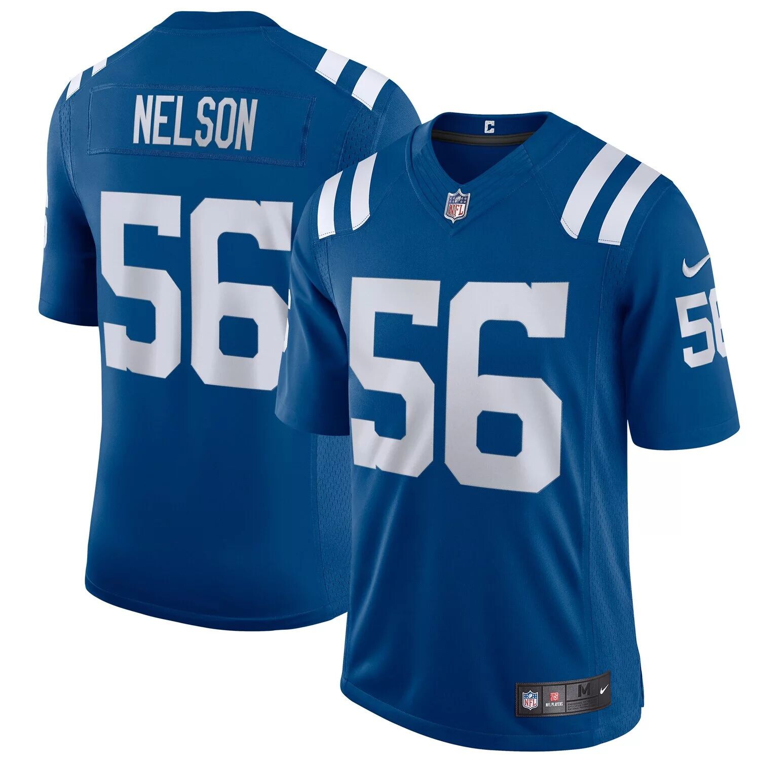 Мужское джерси Nike Quenton Nelson Royal Indianapolis Colts Vapor Limited — фото 3