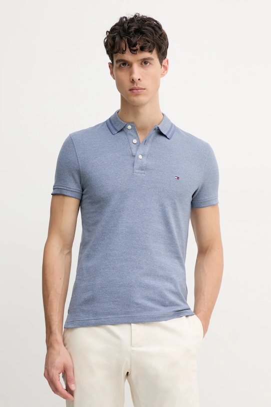 

Хлопковая поло Tommy Hilfiger, синий