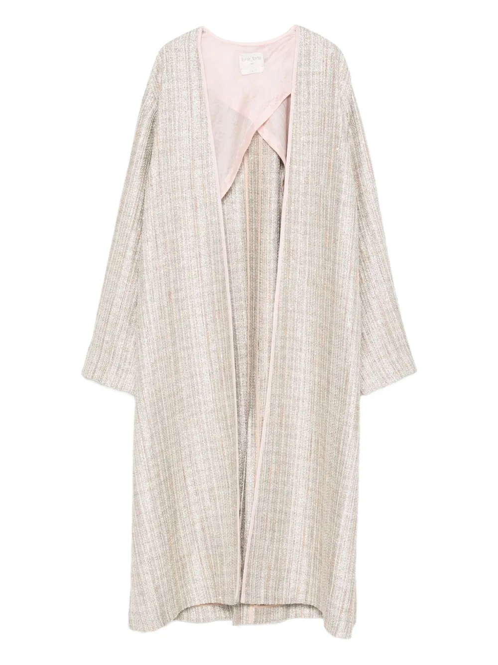 

Пальто в полоску Forte Forte, нейтральный