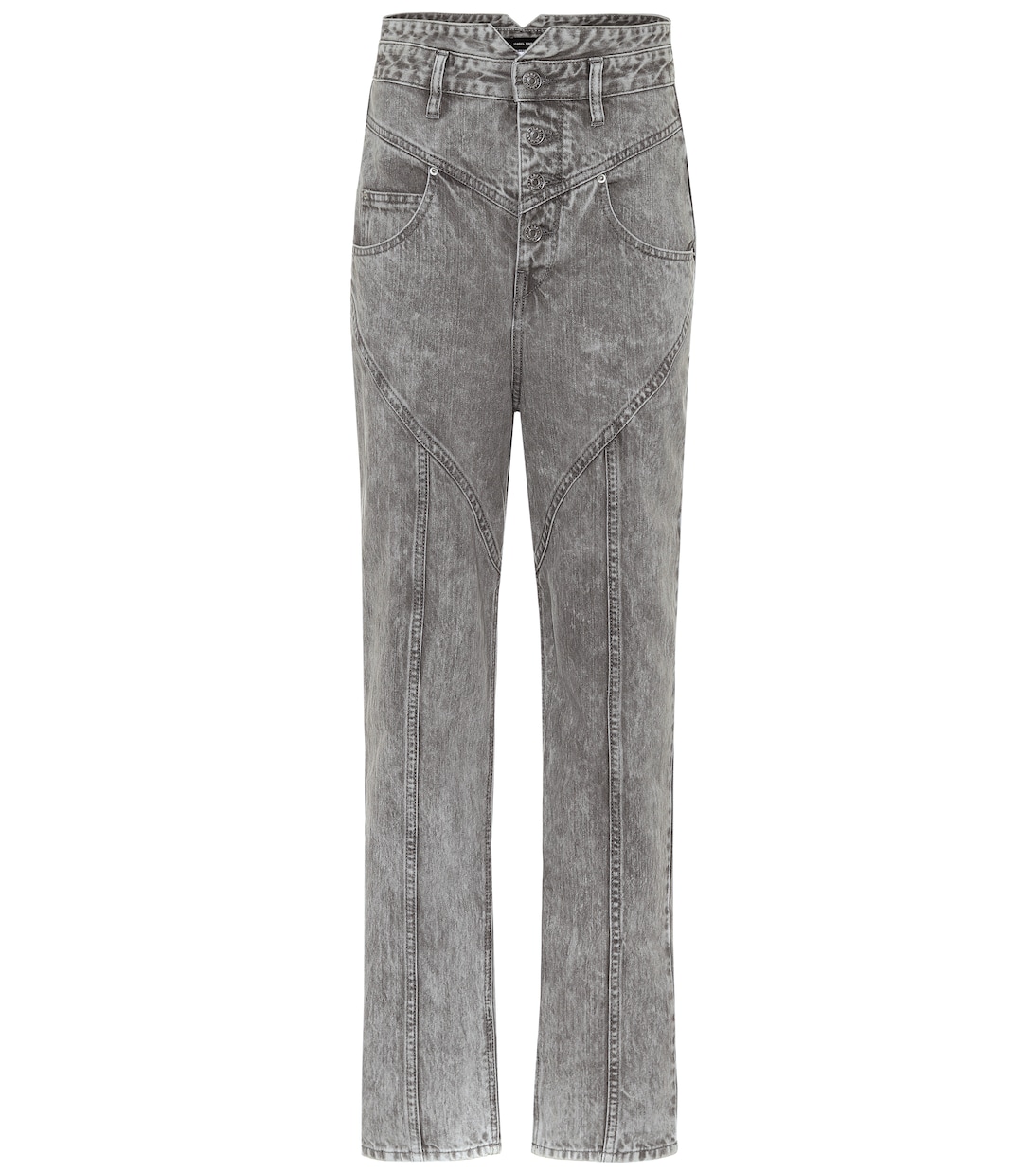 

Прямые джинсы Anastasia с высокой талией Isabel Marant, Light Grey