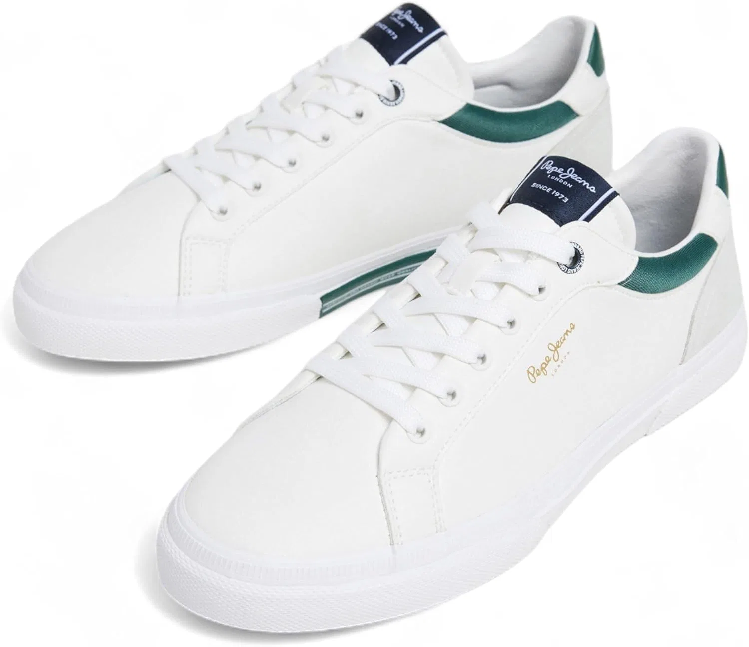 Кроссовки Pepe Jeans Kenton Court Trainers, Green Ivy Green — фото 2