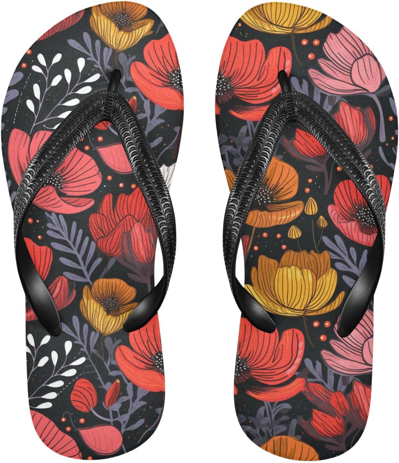 

Шлепанцы MNSRUU для женщин и мужчин, с мультяшным кроликом, женские шлепанцы, мужские сандалии, тапочки для душа, летние нескользящие шлепанцы для плавания, пляжа и ванной комнаты, размер XS, Poppy I 1618