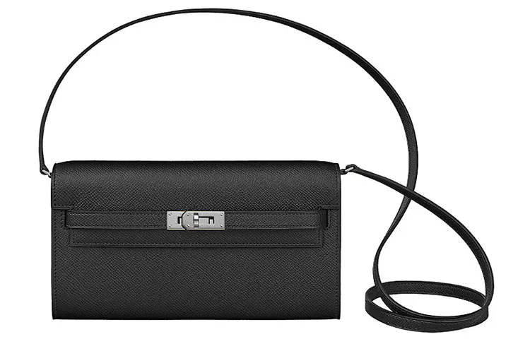 

HERMES Кожаная сумка кроссбоди Kelly To Go Epsom женская 89 Noir Black