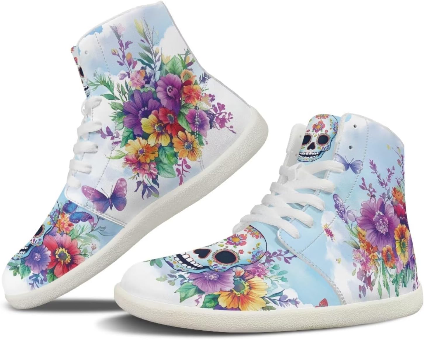 

Высокие кроссовки chaqlin High Top, Floral Skull