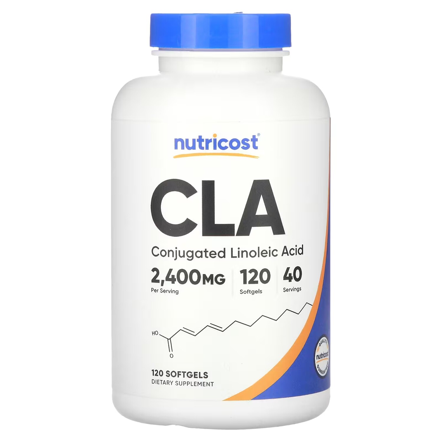 

CLA 2400 мг, 120 мягких таблеток (800 мг на мягкую таблетку) Nutricost